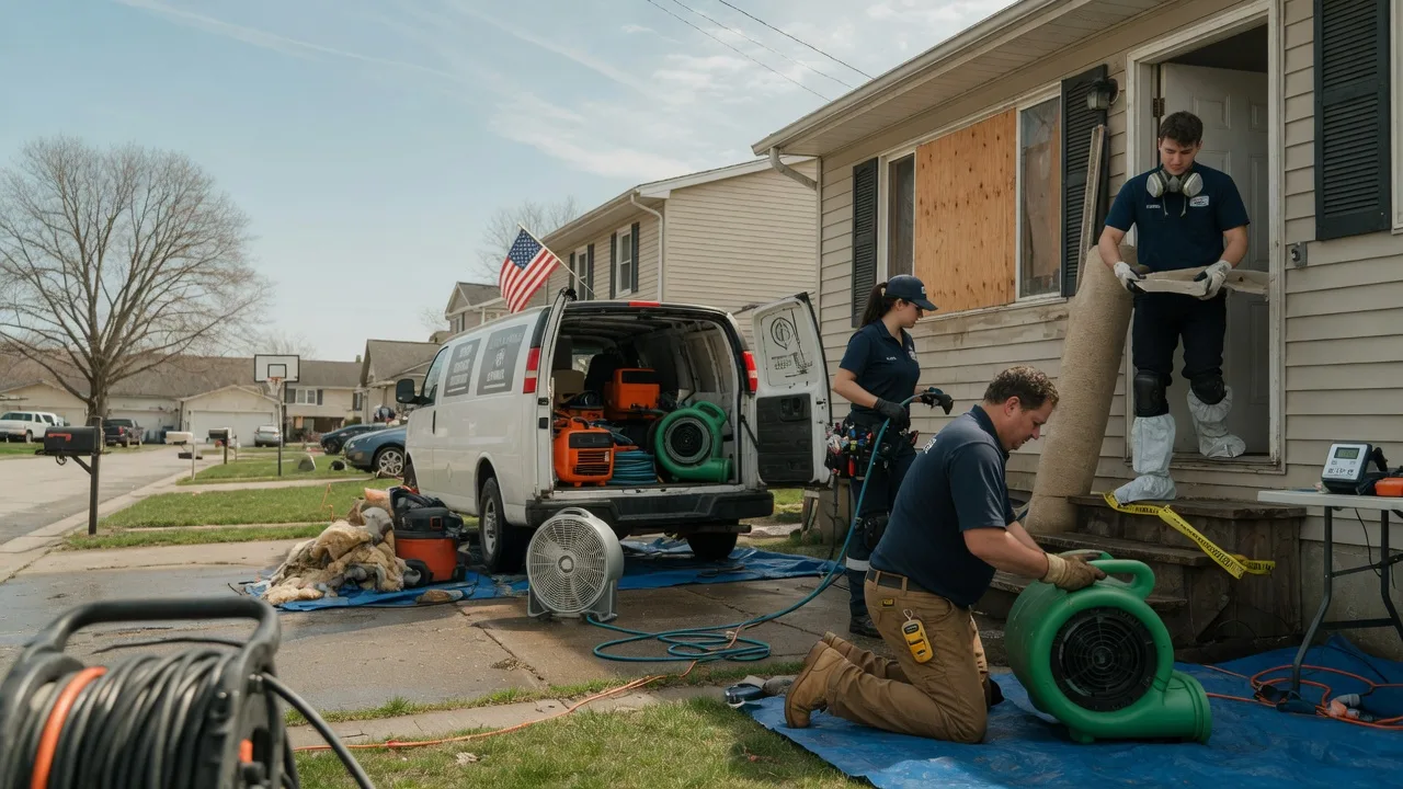 Water Damage Restoration in Churubusco, IN near me
